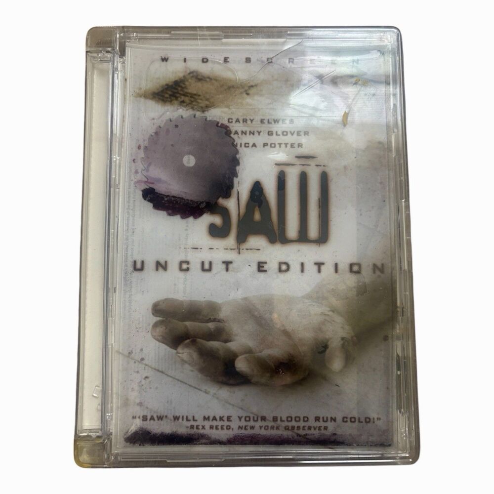 Saw Uncut Edition DVD Lionsgate Horror Movie Unrated Widescreen Special Features